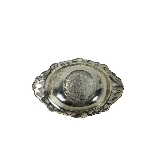 Antique Yamatogumi Silverplate Ornate Basket Japan - Picture 6 of 7